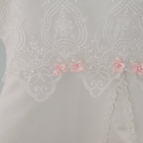 White girls' dress size 8 for flower girl/first communion/confirmation/party - Picture 2 of 10